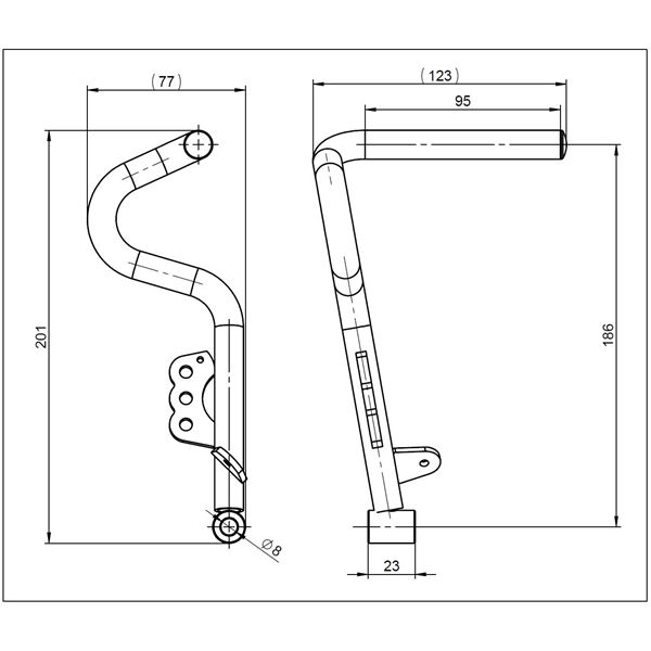 Brake pedal - long