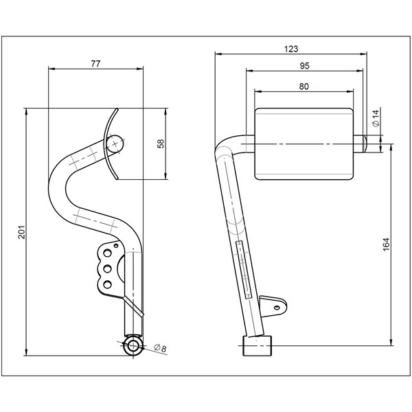 Brake pedal · PRO KART