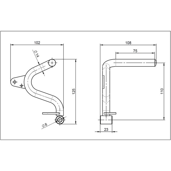 Brake pedal - short · BABY, BAMBINO