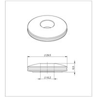 Stub axle spacer - D10/2,5 mm - EVO (since 2024)