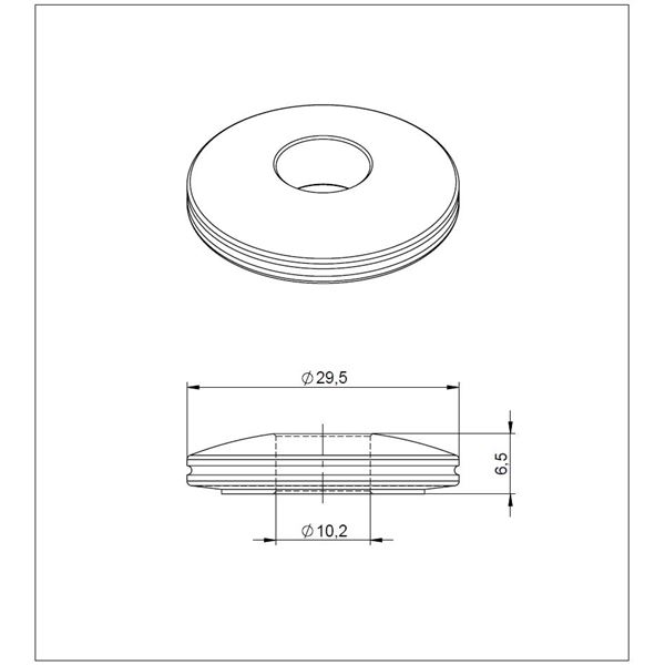 Stub axle spacer - D10/2,5 mm - EVO (since 2024)