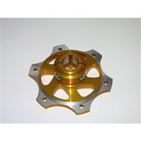 Rear brake disc carrier D 25 - AL, eloxal coated