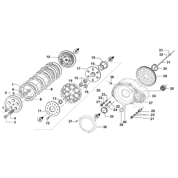 Lined clutch plate TM