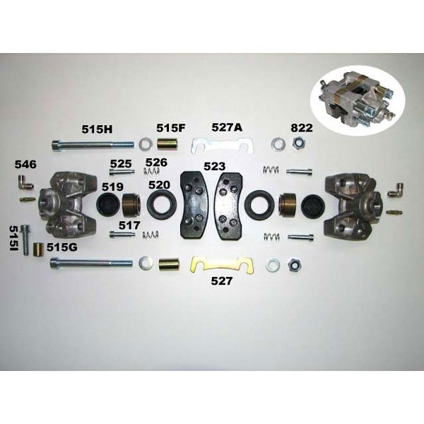 Rear brake caliper complete - model 97 - HOBBY