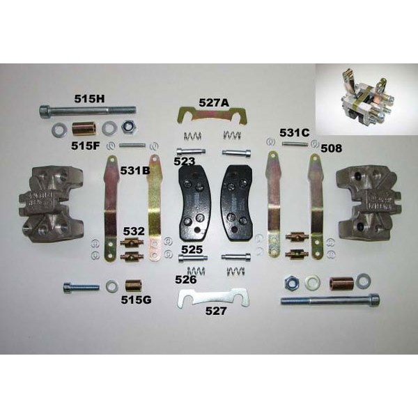 Rear brake caliper mechanical (since 1996)