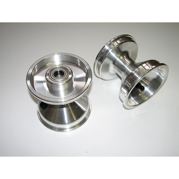Front wheel rim - 5“/ 125 mm / AL  with bearings - D 20 mm - INDOOR