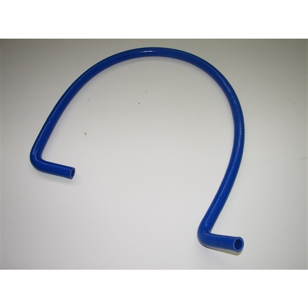 Water hose D 16 mm  -  1,2 m - shaped 90° - silicone (blue colour)