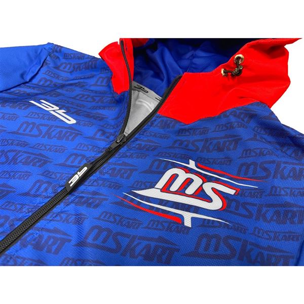 Rain jacket with hood MS KART RACING LINE