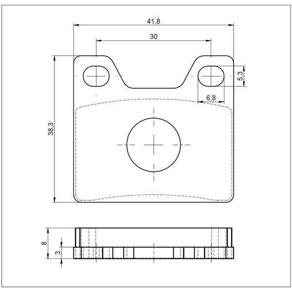 Front brake pad KZ / rear brake pad MINI - soft - EL.ZET